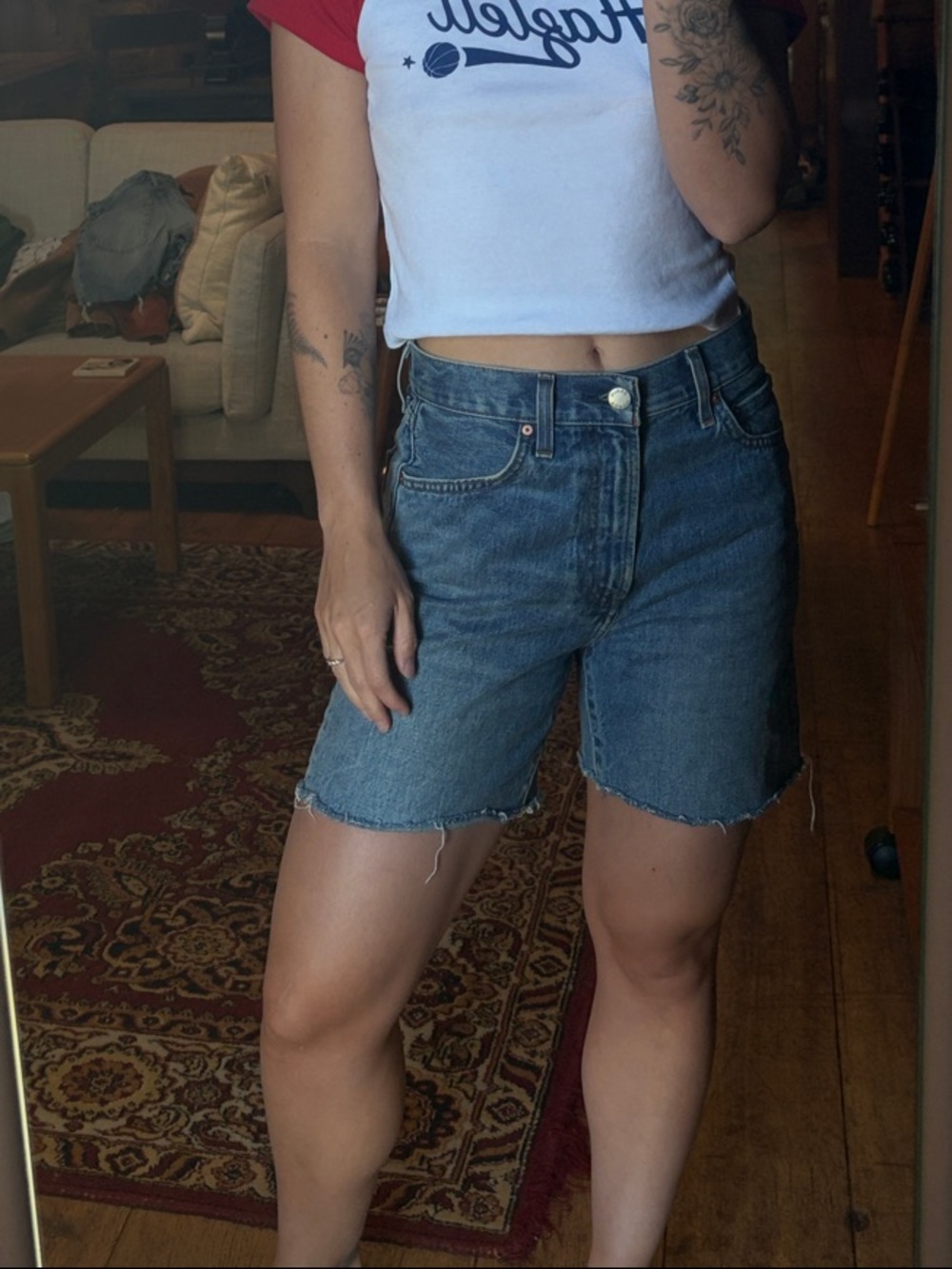 Denim Forum baggie shorts